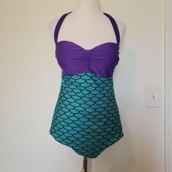 1 Piece Mermaid Bathing Suit Swim Swimming Women's WOMAN'S Size Large - Picture 11 of 11